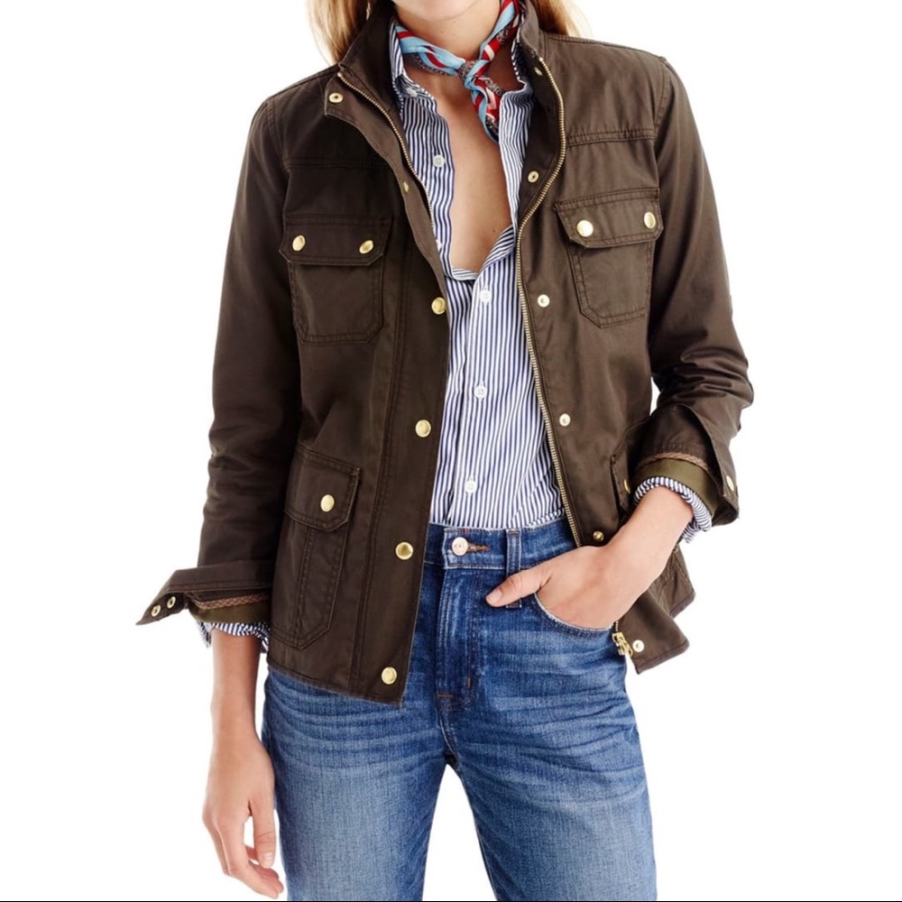 SOLD - JCrew Relaxed Boyfriend Field Jacket